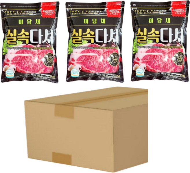 미담채 실속 다시다 2kg 반박스 대용량, 3개