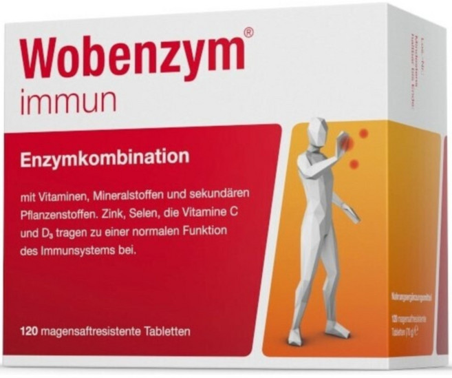 우벤자임 이뮨 효소 120정 독일 내수용, 120g, 1개