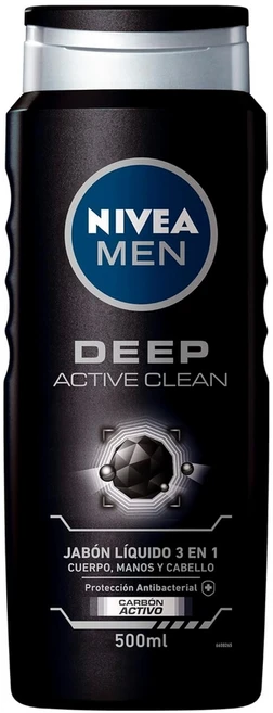 니베아 바디워시 남성용 포 맨 액티브 클린5 00ml, 1개, 500ml - 쿠팡