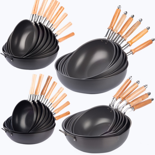 국산 코팅 웍 업소용 궁중팬, 추가손잡이, 자루용 손잡이(28~42cm), 1개