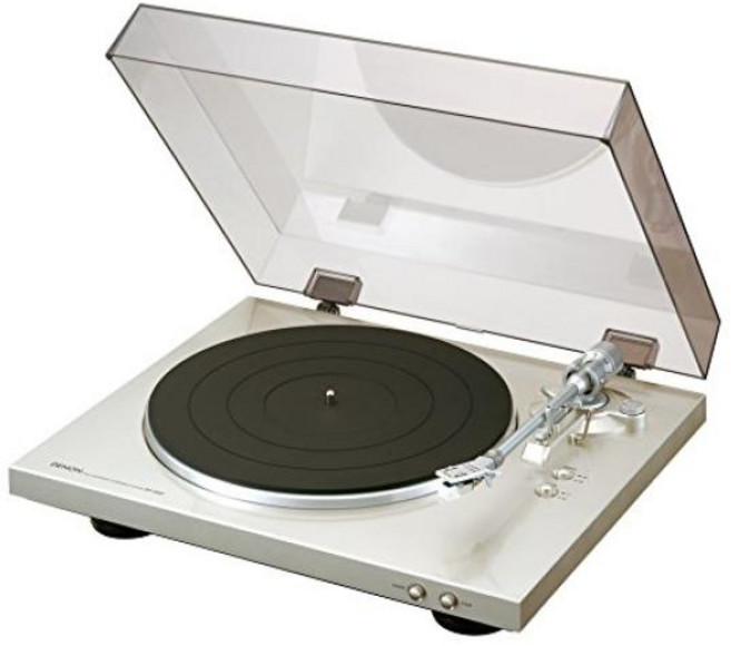 데논 Denon DP-300F 아날로그 레코드 플레이어 포노 이퀄라이저 포함 완전 자동 카트리지 포함 프리미엄 실버 DP-300FSP