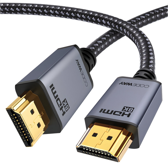 코드웨이 UHD 8K HDMI 2.1ver 모니터케이블, 1개, 2m