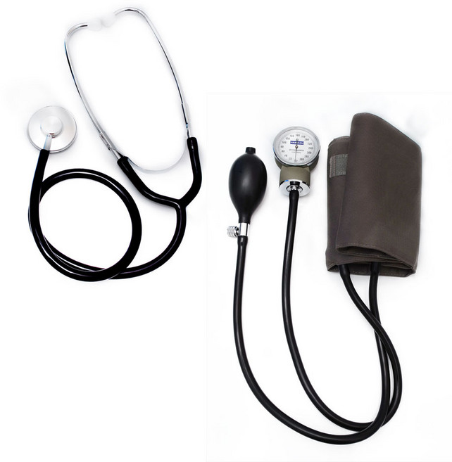 야마수 (YAMASU) 메타혈압계 아네로이드 No.500 일제, 혈압계+단면청진기, 1개