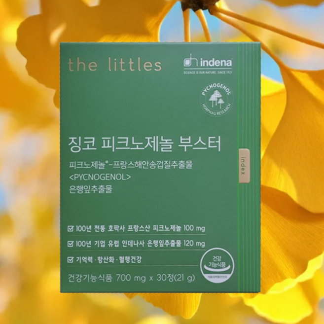 더리틀스 징코 피크노제놀 부스터 21g, 30정, 1개