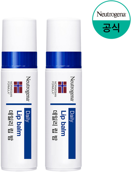 뉴트로지나 모이스춰라이져 SPF15 립밤, 무향, 4g, 2개