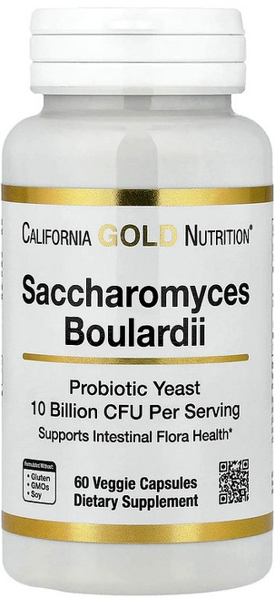 캘리포니아 골드 뉴트리션 사카로마이세스 불라디 60베지캡슐 1캡슐당 50억CFU 이눌린 함유, 1정, 1개