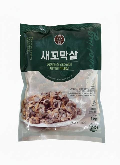 [ 25년 생산 ] 자숙새꼬막살, 1개, 1kg