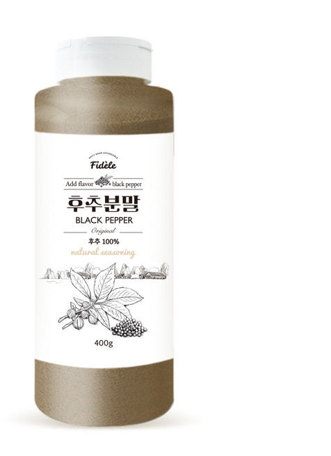 피델 후추분말/후추가루(100%후추), 1개, 400g