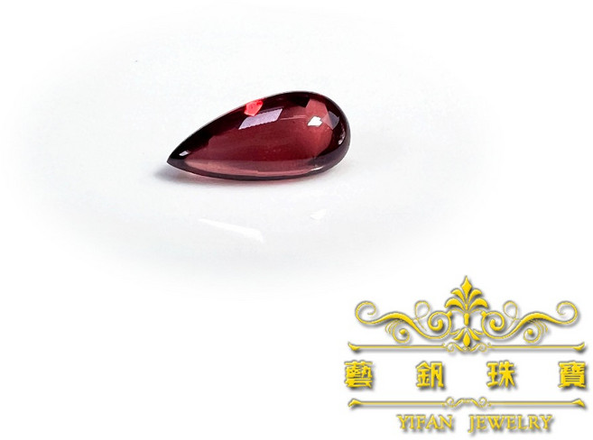 藝釩珠寶 石榴石水滴半寶石 金工鑲嵌裸石刻面特殊切割
