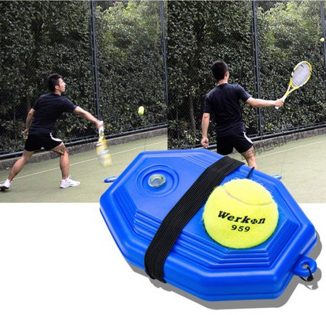셀프 테니스 리턴볼 연습기 혼자하는 연습 용품 실내, 1개, 테니스박스