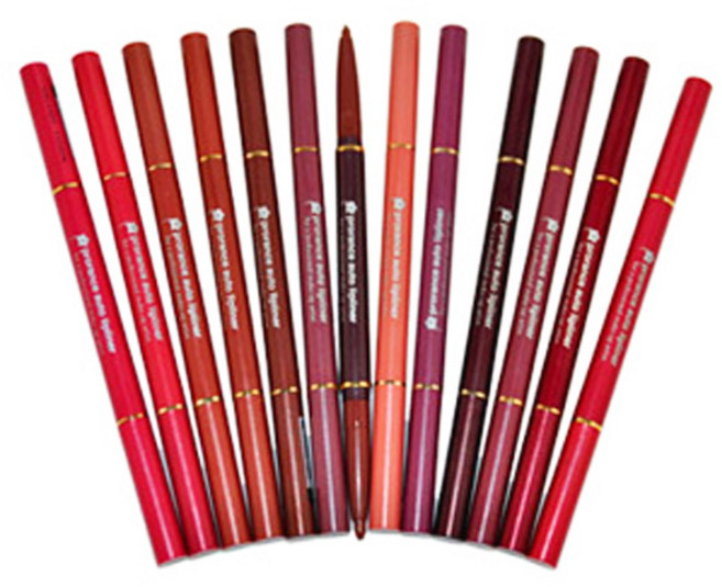 프로랑스 메이크업 오토 립라이너 펜슬 립펜슬, 33호 자주색, 3개