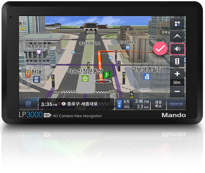 만도 LP3000HD 16G 7형 네비게이션(TPEG+거치대+안테나)포함 지니3D맵, 16GB, HL만도 LP3000 거치대+DMB로드안테나