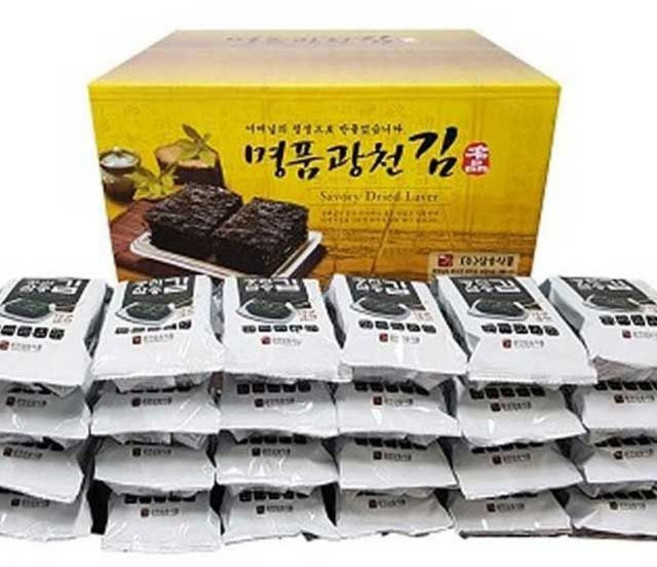 명품 광천김 간편한 김자반 밥반찬 식탁김 조미 김가루김 (15g x 24봉), 24봉
