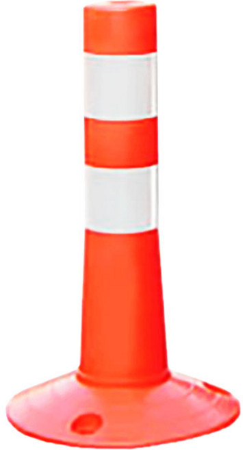 시선유도봉 2사이즈 차선규제봉 안전봉 도로봉 주차금지봉 탄력봉, 주황(백색반사지), 1개