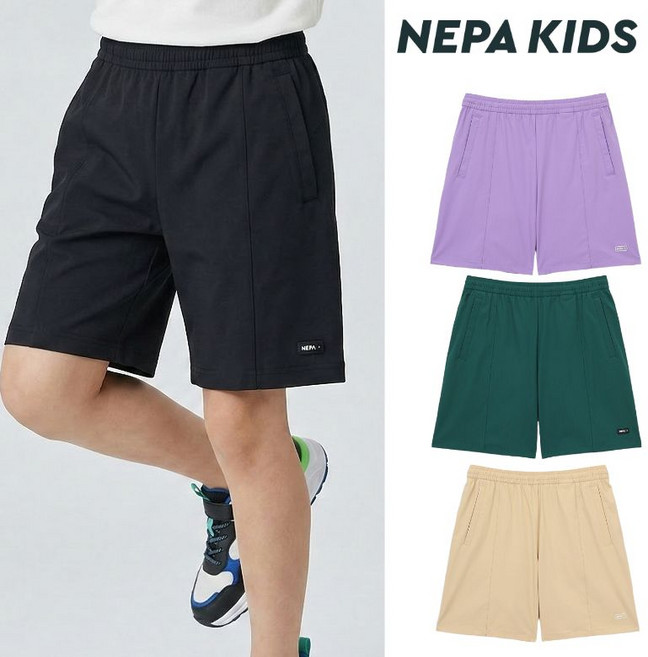 [백화점매장출고] 네파키즈 25SS 나일론 스판 소재의 썸머 포레스트 하프팬츠 KLD1701