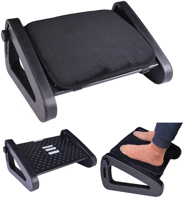 마사지 표면이 있는 책상 발판 아래 Scalebeard 인체공학적 6개 높이 위치 회사 미끄럼 방지 다리가 있는, 01 A