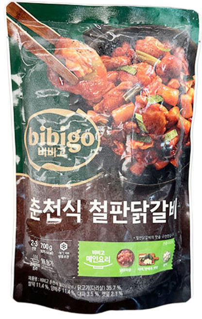 비비고 춘천식 철판 닭갈비, 1개, 700g