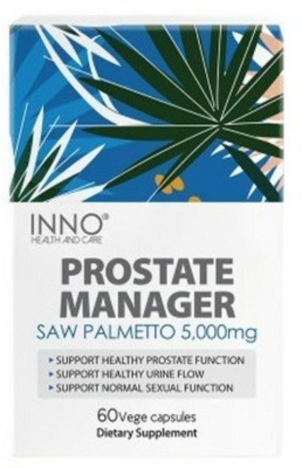 이노 프로스테이트 매니저 쏘팔메토 5000mg 60캡슐x3팩, 3개, 60정