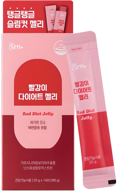 GRN 빨강이 다이어트 젤리 14p, 280g, 1개