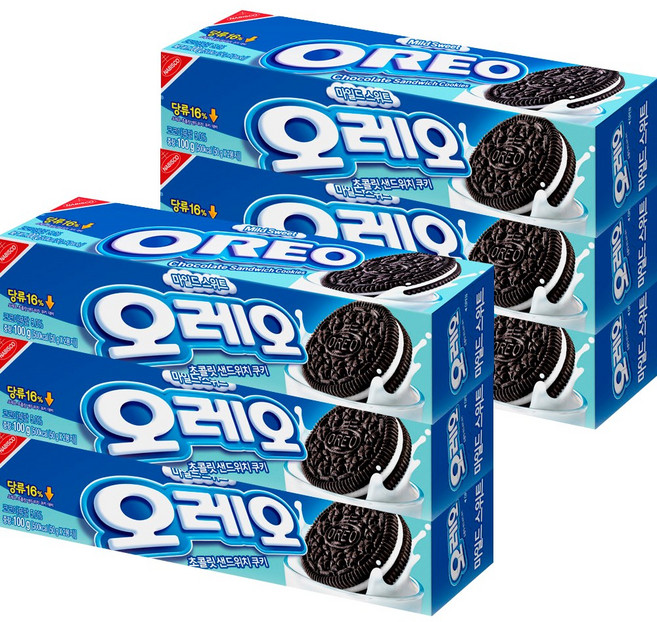 오레오 마일드스위트 100g, 6개