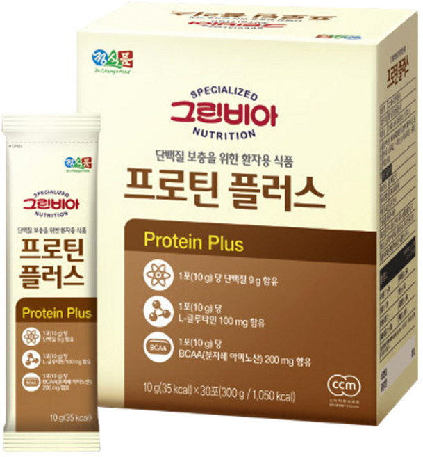 그린비아 프로틴 단백질 분말 10g 30포, 1개