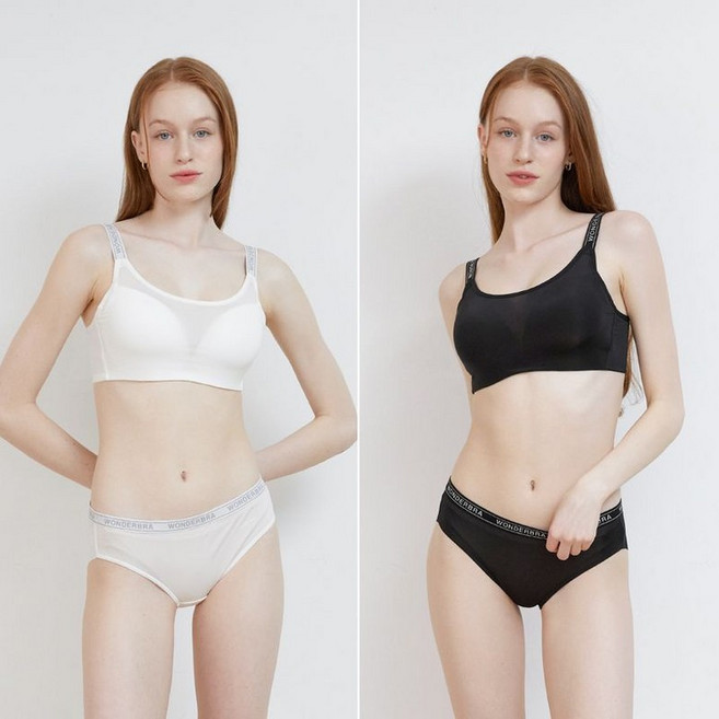 원더브라 스포츠 메쉬 노와이어 브라팬티 2세트 27U351 27L918
