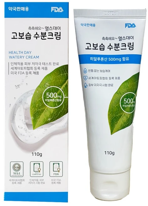 헬스데이 히알루로산 고보습 수분 크림 보습 크림, 110g, 1개 - 쿠팡