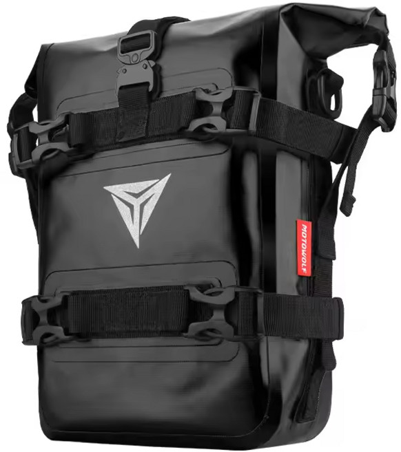 오토바이 방수 사이드백 바이크 범퍼 엔진가드 가방, Black(검정)