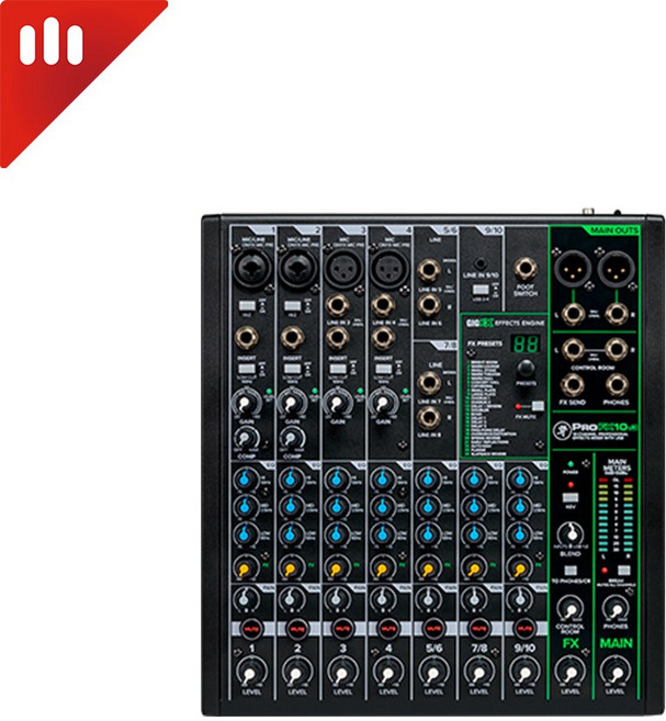 MACKIE 맥키 ProFX10v3 / 10채널 이펙터 아날로그 믹서 USB