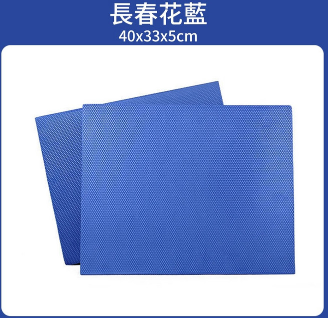 加厚瑜珈墊 藍色 40*33*5(CM), 1個, 藍色  40*33*5(CM)