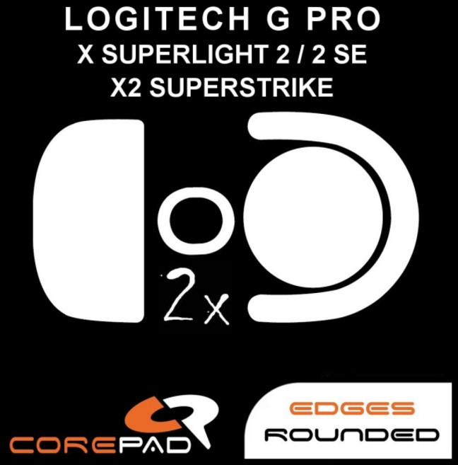 코어패드 로지텍 G PRO X SUPERLIGHT2 슈퍼스트라이크 지슈스 마우스 AIR MAX CTRL 피트, 1개, G PRO X SUPERLIGHT2 슈퍼스트라이크 피트