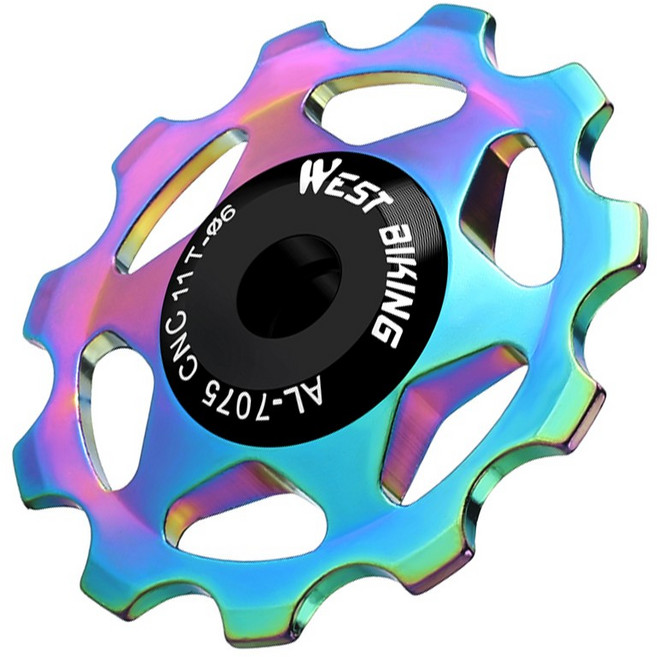 시그니처베이지 자전거 세라믹 휠 기어 베어링 풀리 변속기 11T 스램 YPZ490, 1개, 멀티컬러