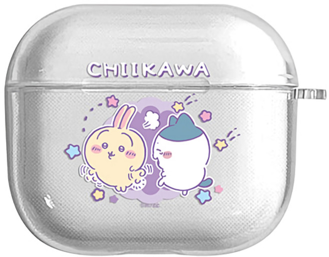 먼작귀 치이카와 메모리 에어팟4 에어팟3 투명젤리 케이스, 퍼니, 1개