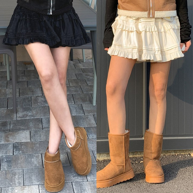 모던허니 여성 골덴 캉캉 밴딩 치마바지 미니 플레어 스커트