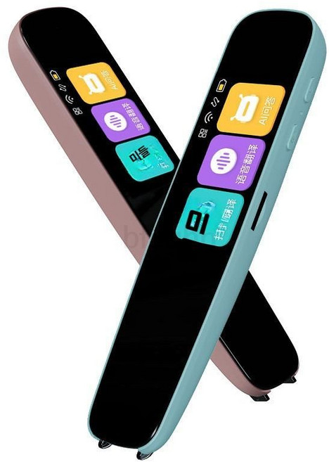 번역기 영어사전 스캐닝 충전식 번역펜 우에스크 일어 비엘 디지털 음성번역기 영어전자사전 전자사전 스캔펜, 플래그십 라이트블루 스캔 번역