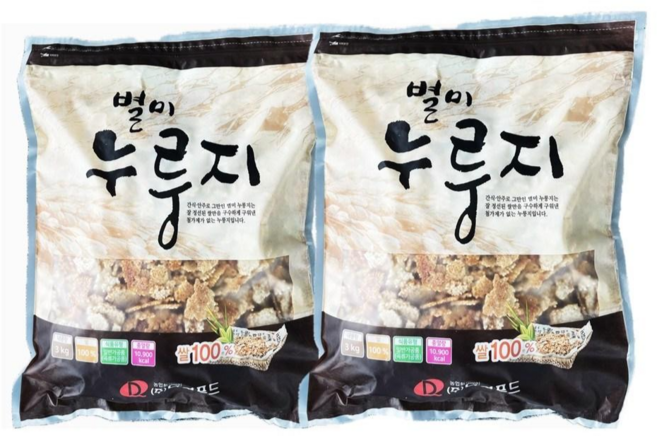 [주식회사 유일유통] 다원푸드 별미누룽지 2봉, 2개, 3kg