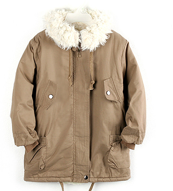 노블엔젤 아동 겨울 퍼 안감 야상 코트 No 158