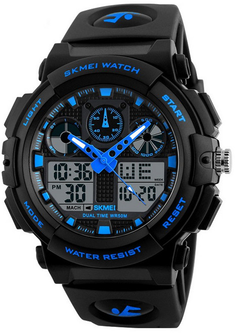 스포츠 방수 시계 디지털 아날로그 S-1270 선물케이스 세트