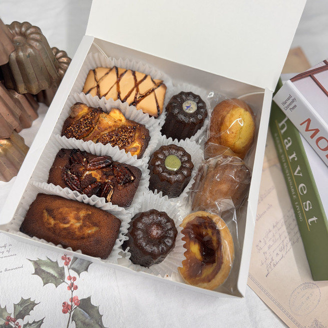 콤보박스1 스무하루 휘낭시에 까눌레 10개 구성 고급 선물용 SET 구움과자 선물세트 답례품, 55g