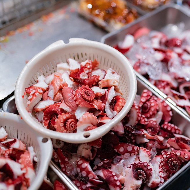 [가문어X 진짜문어] 타코야끼문어 자숙 냉동 절단 필리핀 문어 1kg, 1/2cm 내외컷팅[추천], 1개, 3~5g