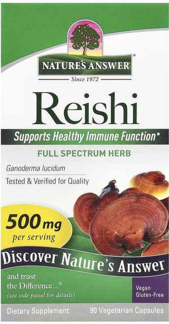 몸관리하세요 겨울입니다 Nature's Answer 영지 500 mg 90 식물성 캡슐 특별관리진행, NaturesAnswer영지500mg90식물성캡슐, 1개 - 쿠팡