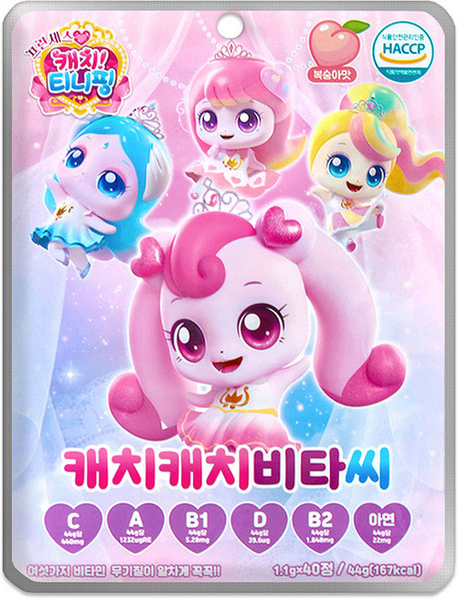 캐치티니핑 캐치캐치 비타씨 40정, 1개