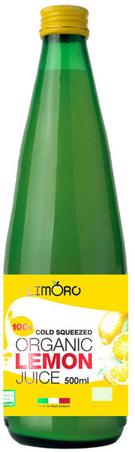 리모로 콜드 스퀴즈드 유기농 레몬 착즙 주스, 1개, 500ml