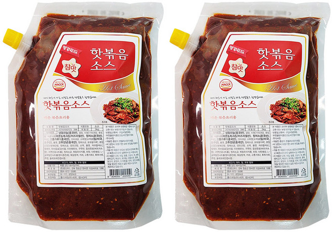 평강 핫볶음소스, 2개, 2kg