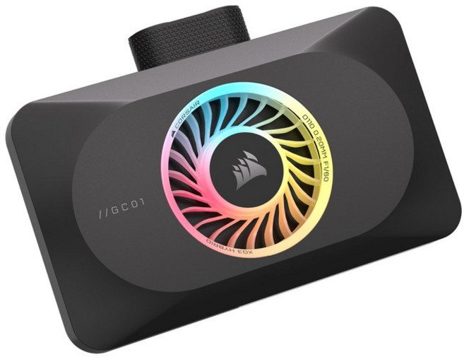 CORSAIR XG3 RGB 하이브리드 GPU 워터 블록 - 하이브리드 맞춤형 냉각 5080 5070 Ti 5070 GPU와 호환 주소 지정 가능한 RGB LED 18개