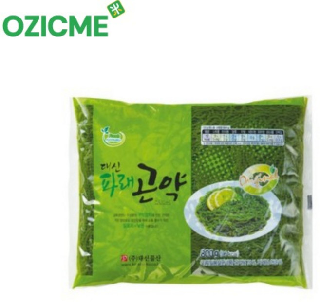 파래곤약 800g 100g당 12Kcal 파래분 함유 면사리 대용량 곤약, 10개