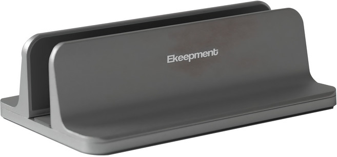 이킵먼트 노트북 수직 거치대 EKMT-VS1, 그레이, 1개