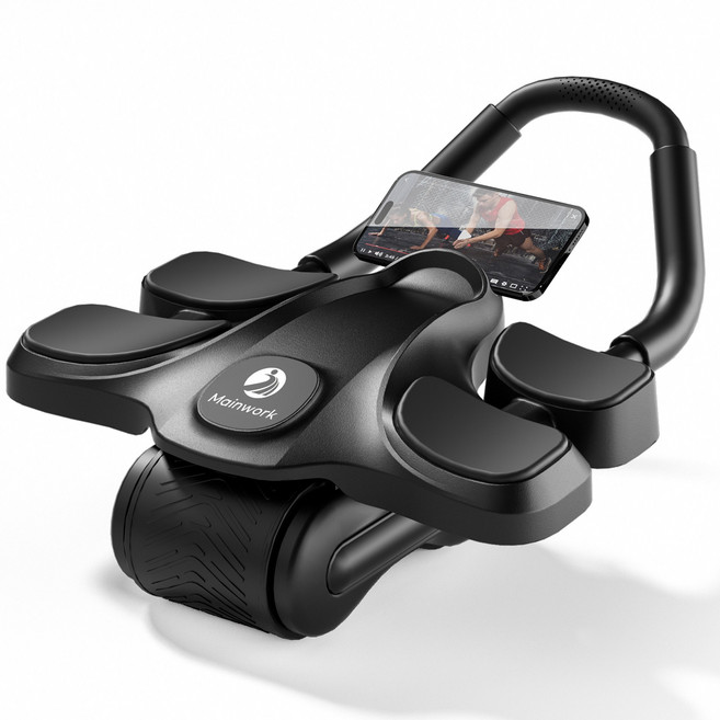 Mainwork AB 슬라이드 3in1+프리미엄 무릎패드, 블랙