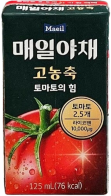 매일유업 매일야채 고농축 토마토의 힘 주스 선물세트, 125ml, 10개