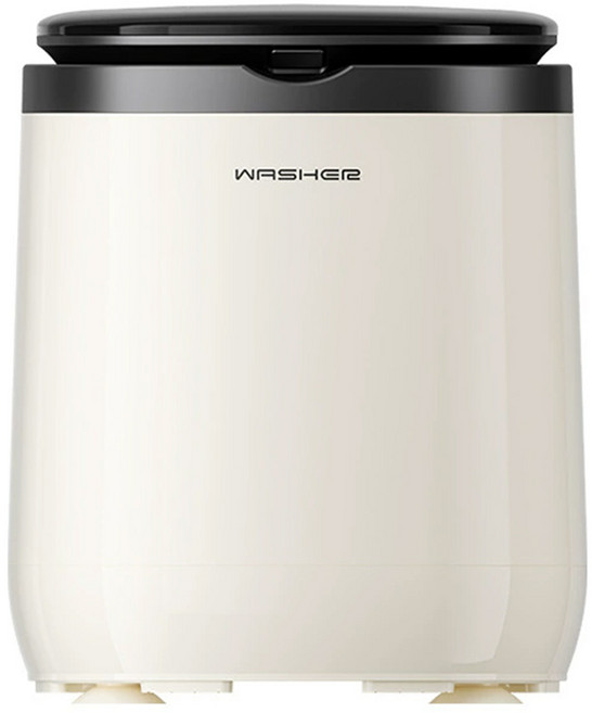 東日家電 便攜式智能 小型全自動洗脫一體 旅行宿舍內衣褲專用迷你洗衣機, ZM-020, 黑白色